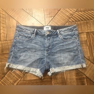 PAIGE Jimmy Jimmy Shorts w/ Raw Cuff Hem